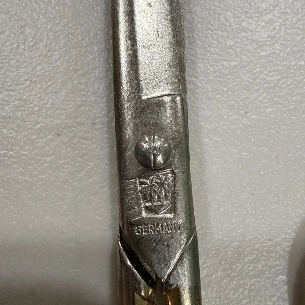 Germany Scissors Set of 4 Pairs Hallmarked‎ with Two Palm Trees Vintage 1950s
